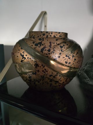 Jarrón KAUFHOF marrón dorado