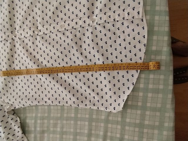 Camisa blanca estampada motos