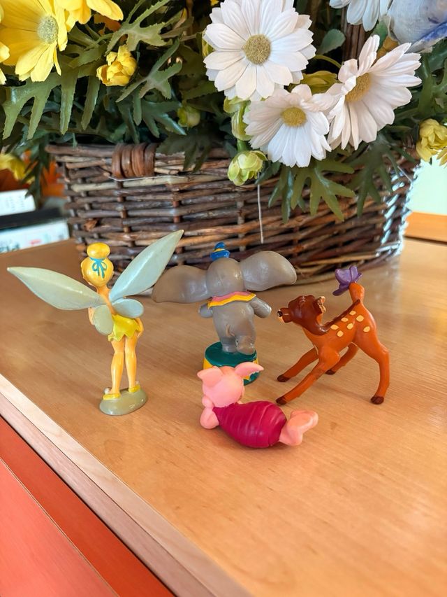Figuras Disney: Dumbo, Campanilla, Piglet y Bambi