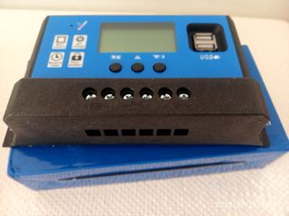 Regulador Carga 60A Solar 12/24V LCD