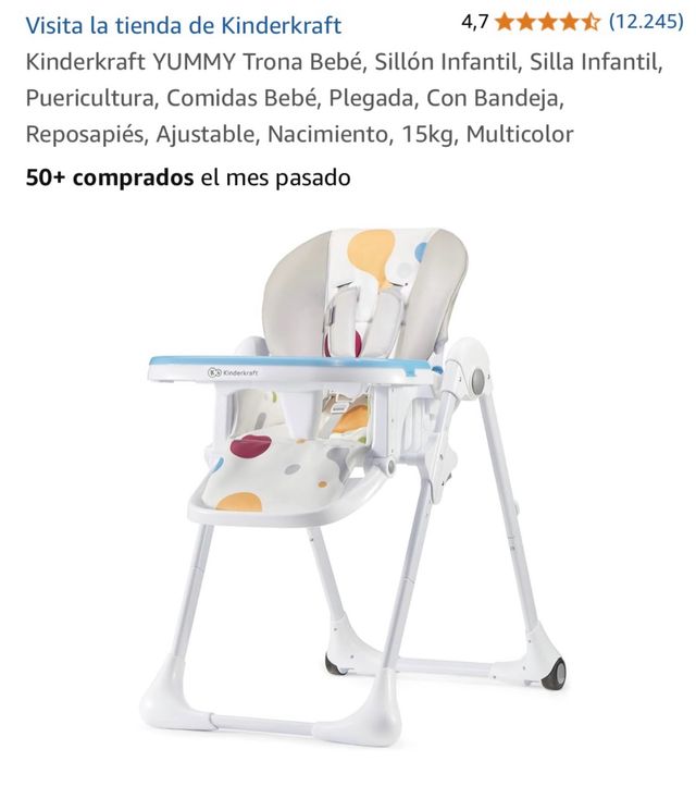 Kinderkraft Yummy - Trona Bebé Plegable