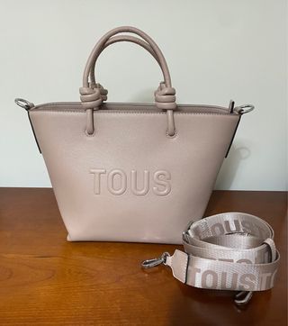 BOLSO CAPAZO BANDOLERA TOUS 
ROSA 