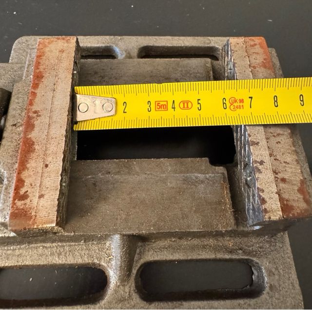 Morsa Trapano 75mm Ghisa