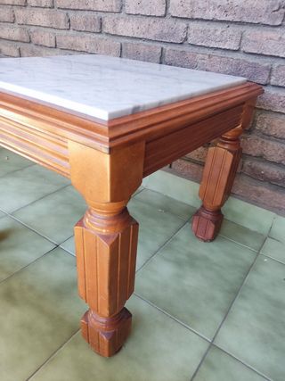 Mesitas auxiliares mármol-madera