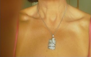 Collana argento strass - elegante