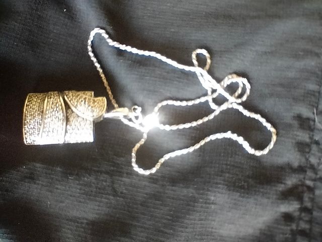 Collana argento strass - elegante