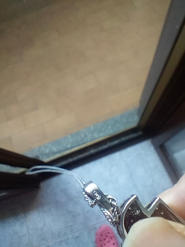 Collana argento strass - elegante