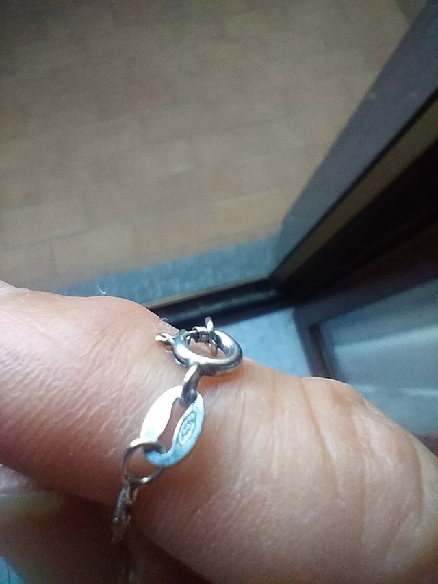 Collana argento strass - elegante