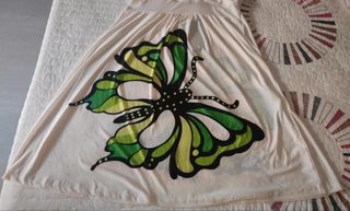 Vestido blanco estampado mariposa