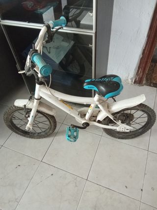 Bicicleta niño 16" blanca