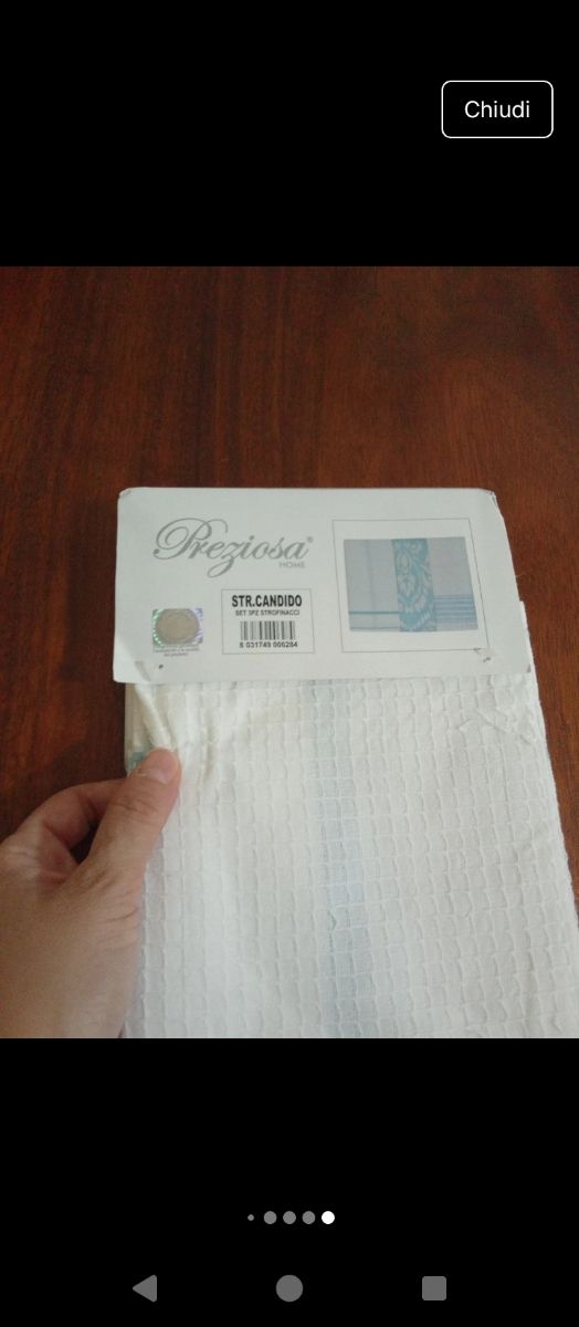 Preziosa - Set 3pz presine + strofinaccio