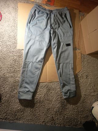 Pantalones Cargo Hombre - Azul - Talla L