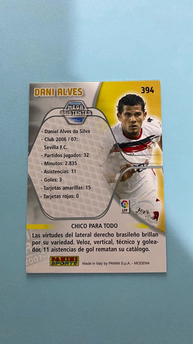 Cromo Dani Alves Sevilla F.C.