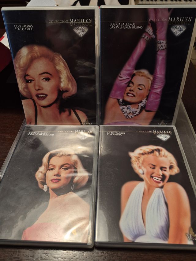 4 DVDs Marilyn Monroe Coleccion