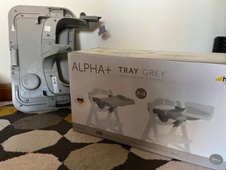 Bandeja Hauck Alpha+ Cinza - Cadeira Alta