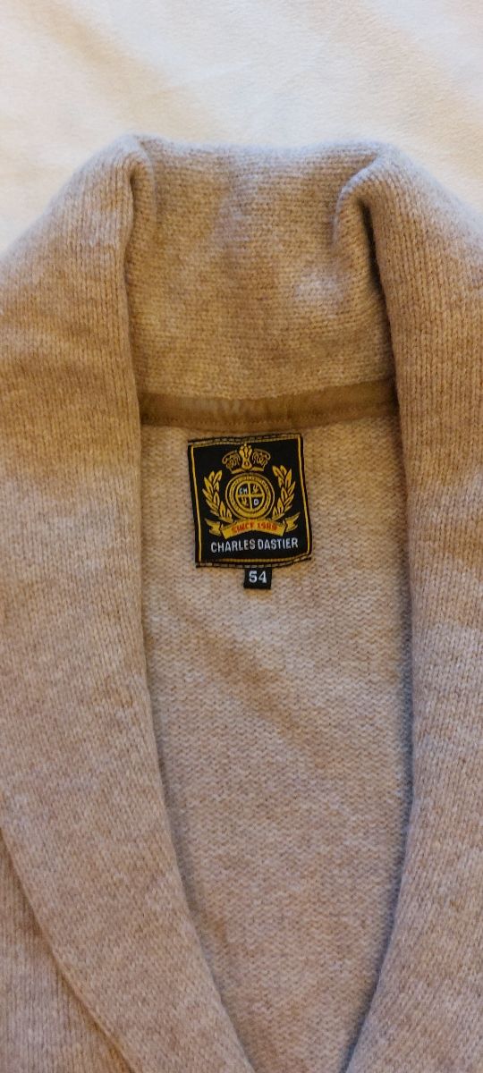 Chaqueta de punto beige