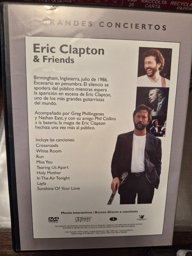 DVD Eric Clapton & Friends Concierto