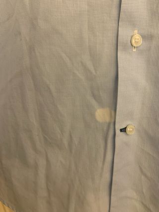 Camisa Rushmore XL Celeste con pequeños cuadros