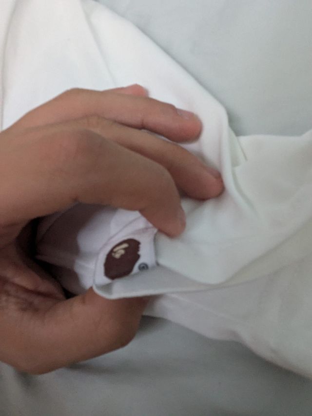 T-Shirt BAPE L Rosa/Bianca