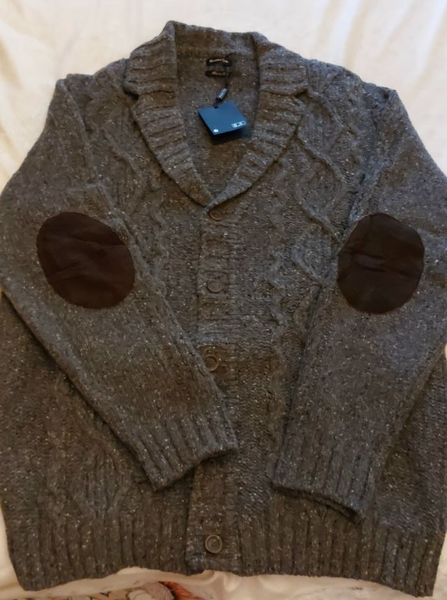 Chaqueta gris caballero punto