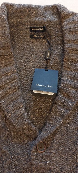 Chaqueta gris caballero punto
