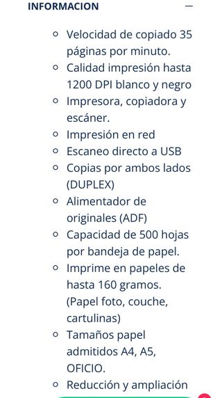 Impresora multifunción Ricoh IM 350