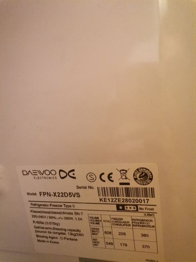 Cajón hielo Daewoo - Repuesto