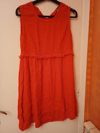 Vestido rojo fiesta - Talla M