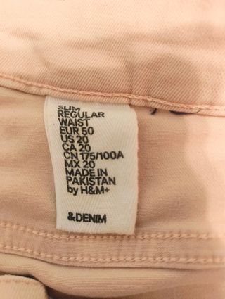 Vaqueros rosa H&M mujer