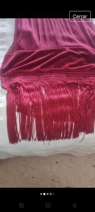 Foulard Rojo con flecos