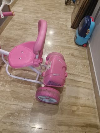 Moto triciclo infantil rosa