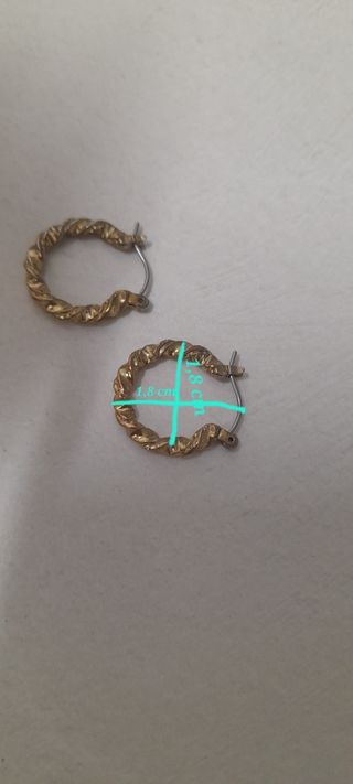 Orecchini oro - Metallo lavorato