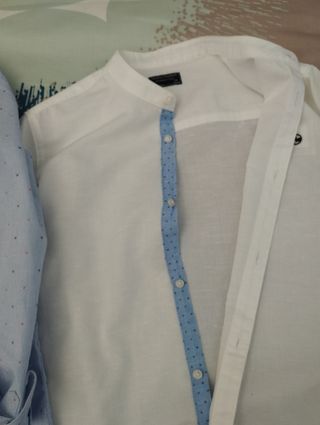 2 Camicie Bambino - Blu e Bianca