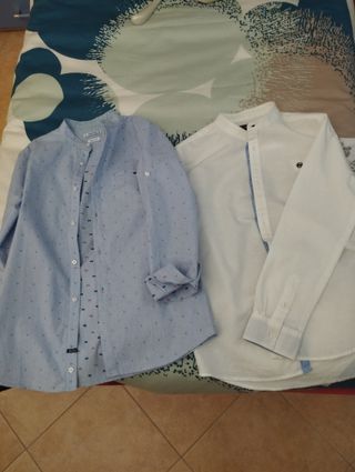 2 Camicie Bambino - Blu e Bianca