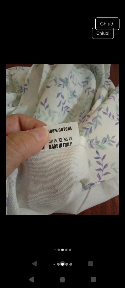 Tovaglia  cotone viola-bianca Tesis 100% cotone