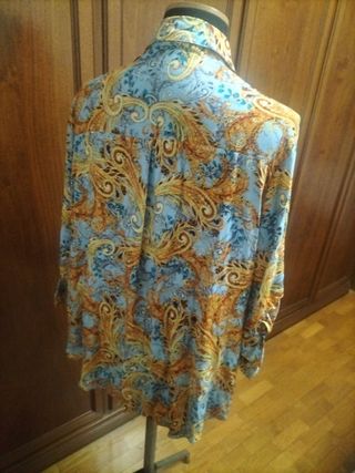 Camicetta Paisley Blu e Oro