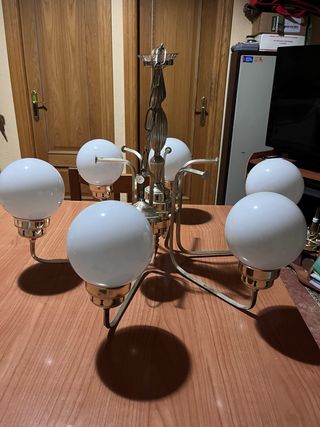 Lámpara vintage de techo 6 luces  estilo retro