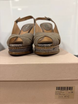Sandalias tacón talla 38