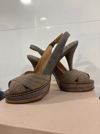 Sandalias tacón talla 38