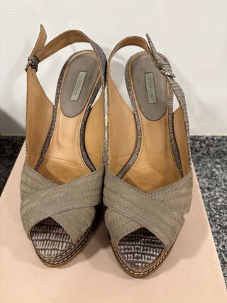 Sandalias tacón talla 38