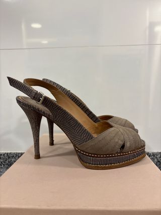 Sandalias tacón talla 38