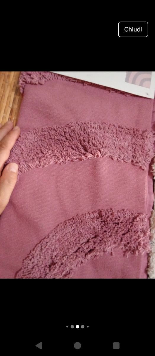 Federe cuscini Sinsay - Cotone rosa/bianco