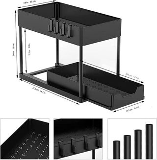 Confezione da 2 organizer scorrevoli .Nuovo