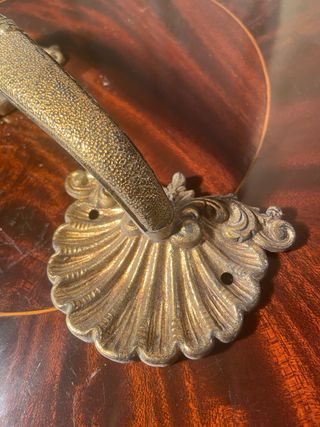 Asa vintage dorada conchas