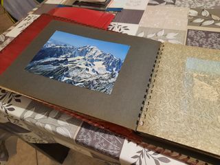 Album Fotografico Vintage con cartoline Montagna