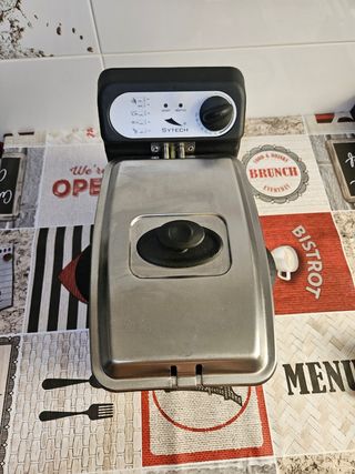 Freidora Sytech, acero inoxidable
