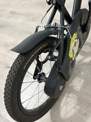 Bicicleta niño 16" Btwin, negra