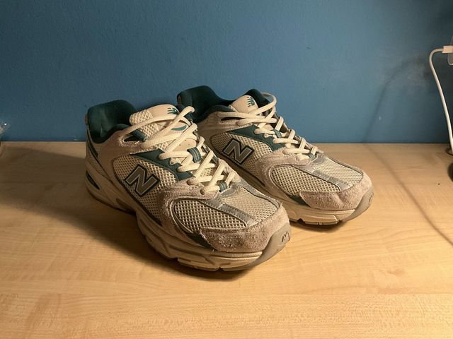 Zapatillas New Balance 350 Beige/Verde. 