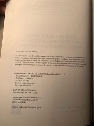 Arte de las grandes civilizaciones antiguas