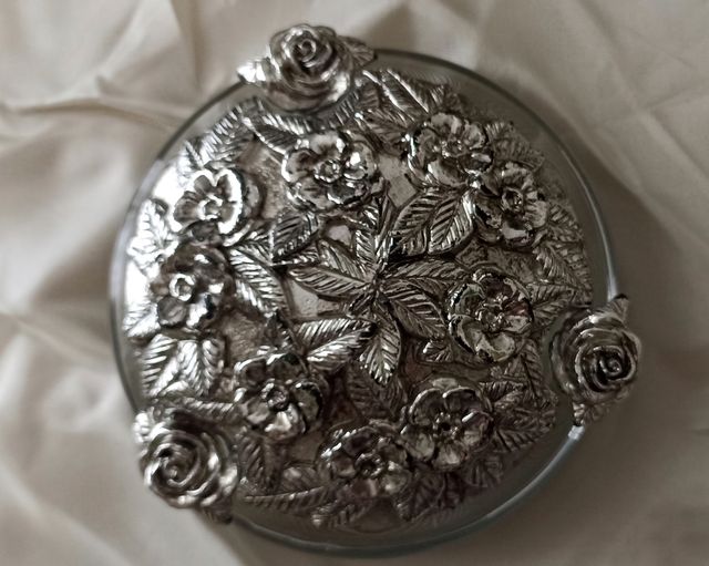 Cenicero cristal con tapa de filigrana EDEN (OB36)